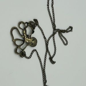 Steampunk octopus necklace